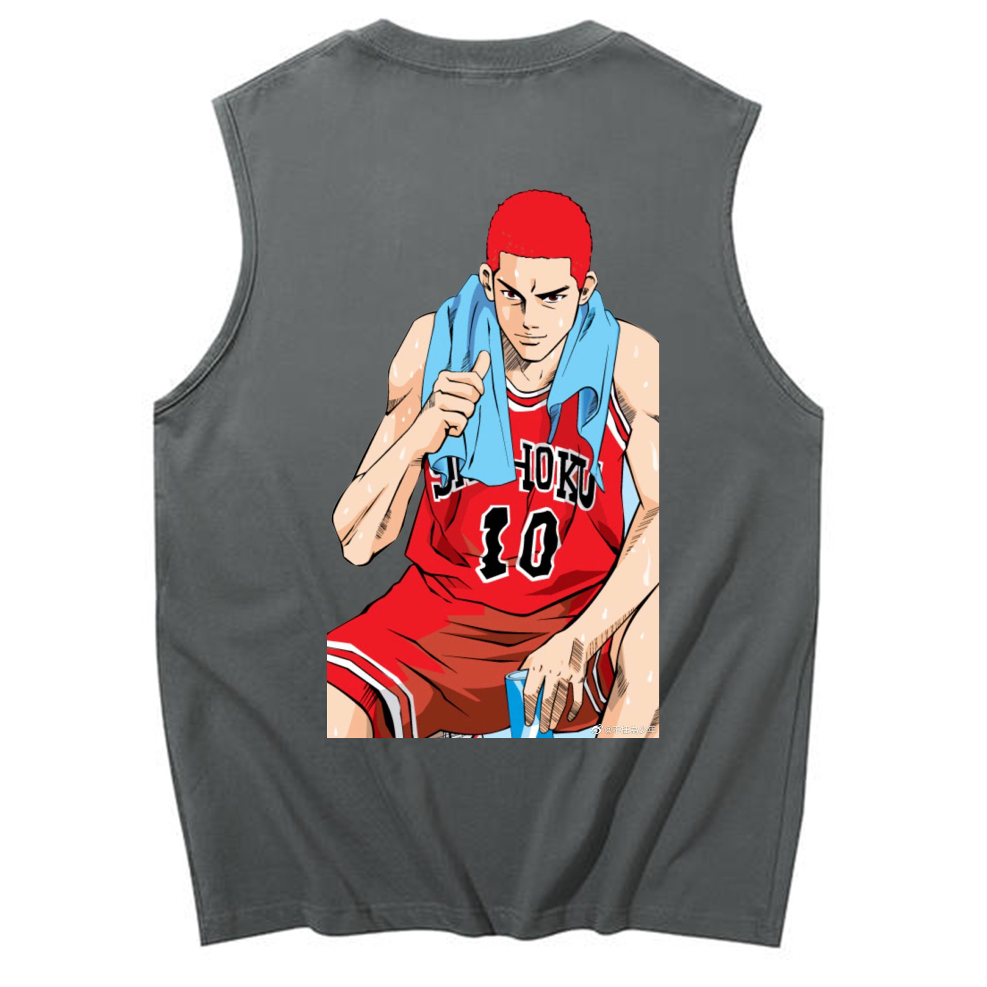 （画像用） SLAM DUNK／スラムダンク コットン100％タンクトップ（背面プリント）